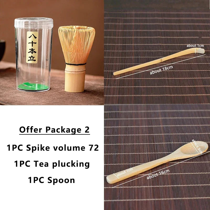 Bamboo Matcha Whisk Set – Chasen, Scoop & Spoon