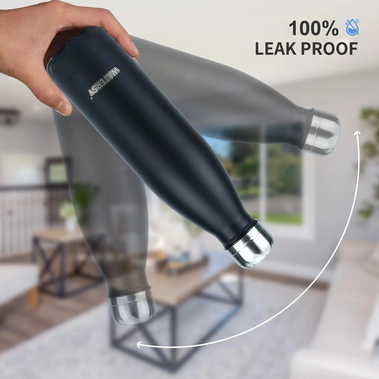WATERSY 500ml Insulated Stainless Steel Water Bottle