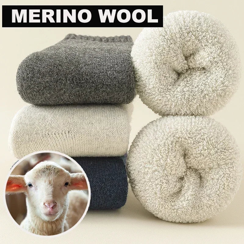Wool Blend Thermal Socks – 3 Pairs