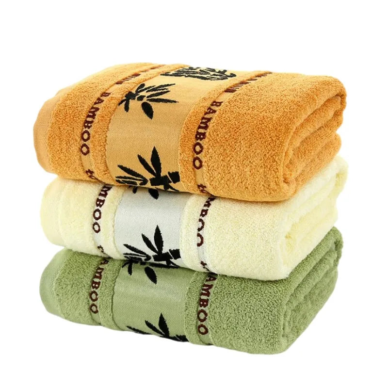 Bamboo Fiber Bath Towel Set – 4-Pack