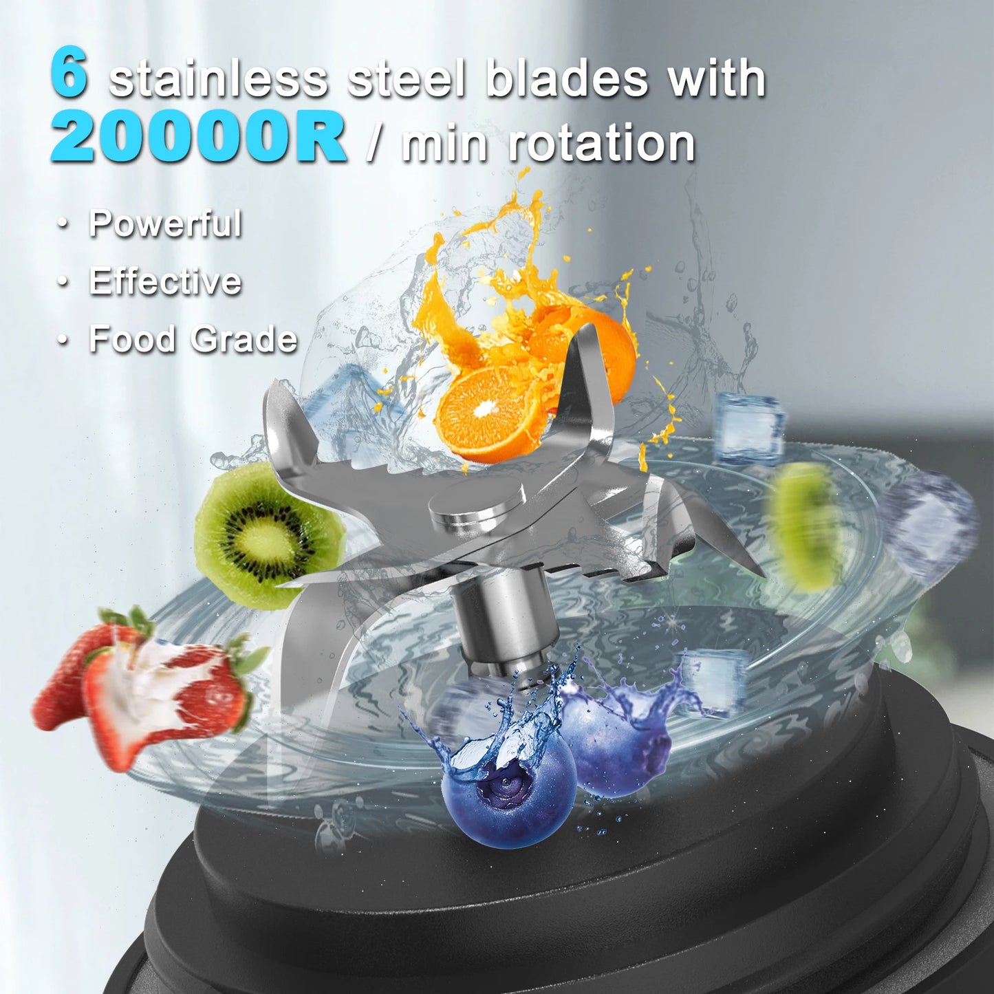 Portable Rechargeable Blender – 600ml
