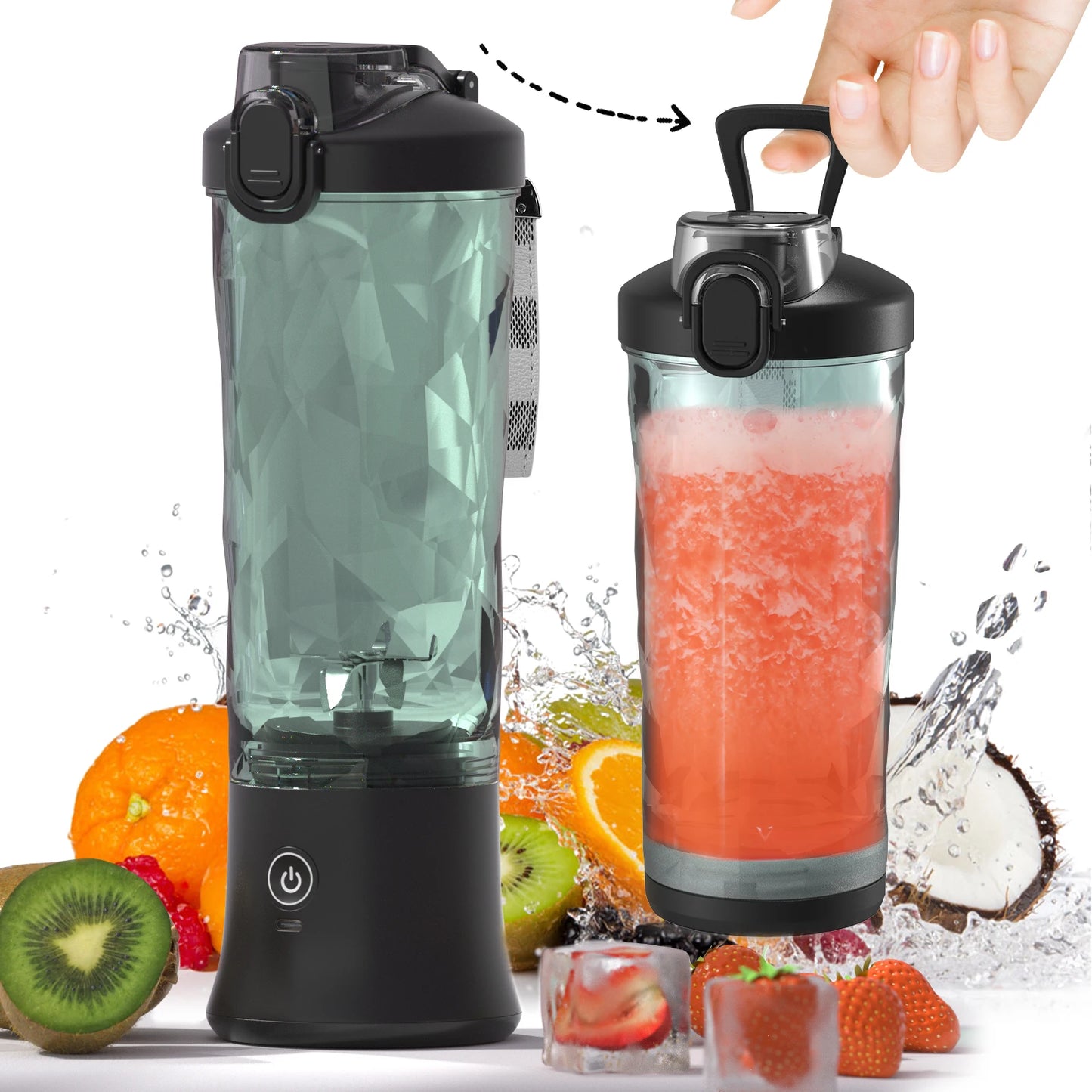 Portable Rechargeable Blender – 600ml