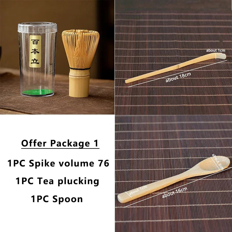 Bamboo Matcha Whisk Set – Chasen, Scoop & Spoon