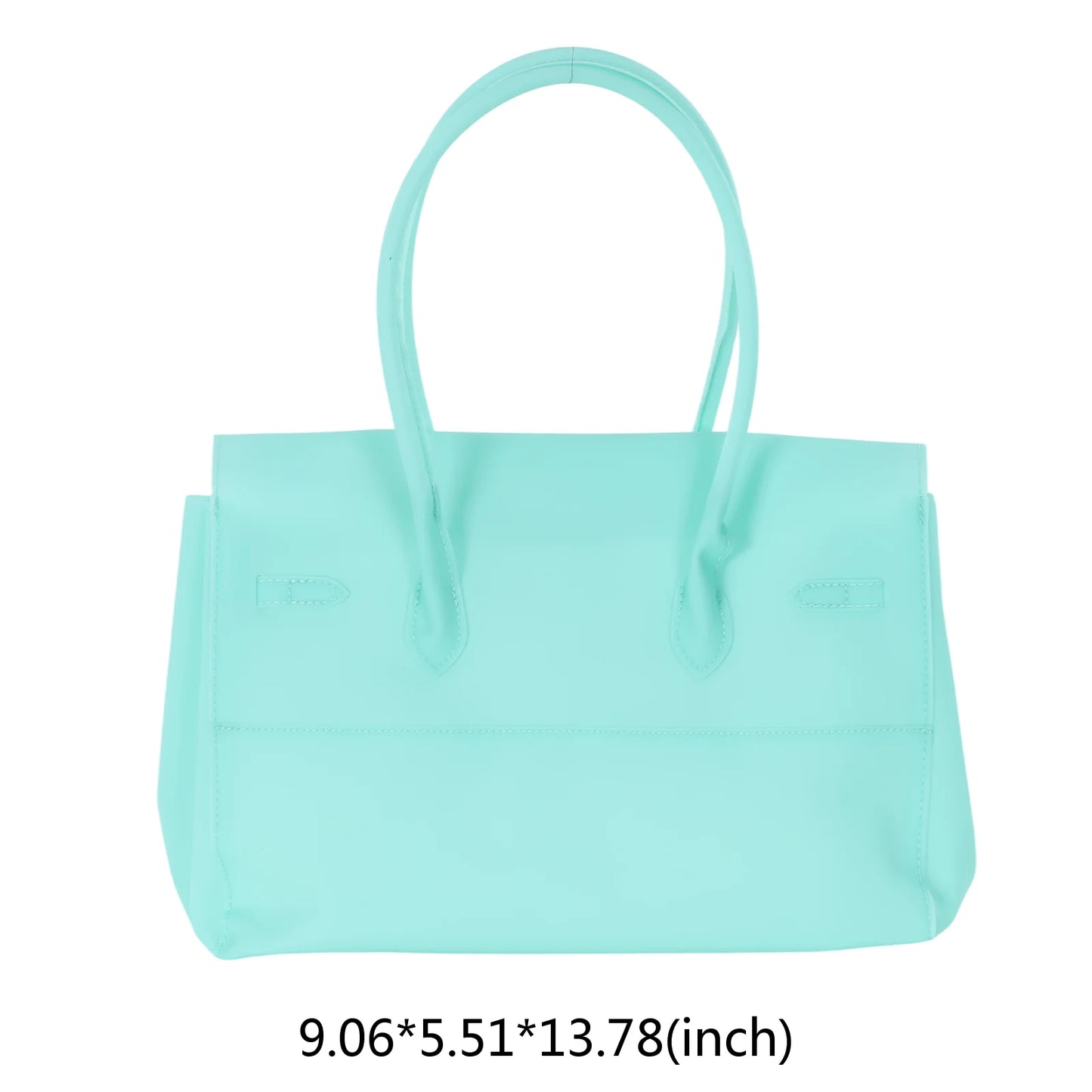 Y2K Transparent PVC Jelly Shoulder Bag – Candy Color Tote
