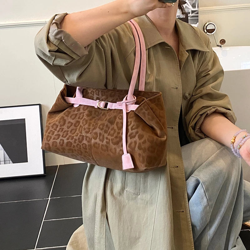 Leopard PU Shoulder Bag