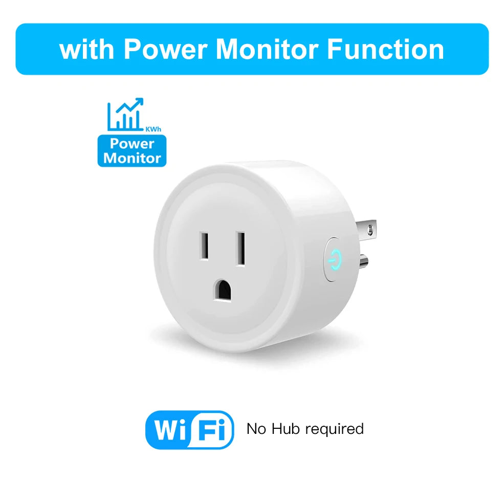 Tuya 16A Smart Plug – WiFi & Zigbee with Power Monitoring
