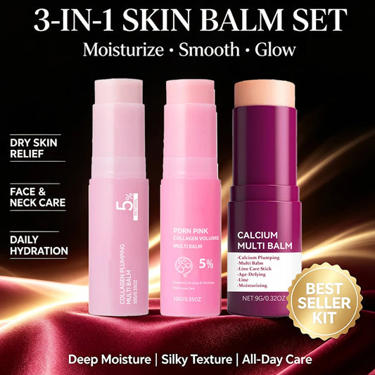Moisturizing Balm Stick Hydrating Smoothing Nourishing Face Neck Care Silky Lightweight Portable Skincare