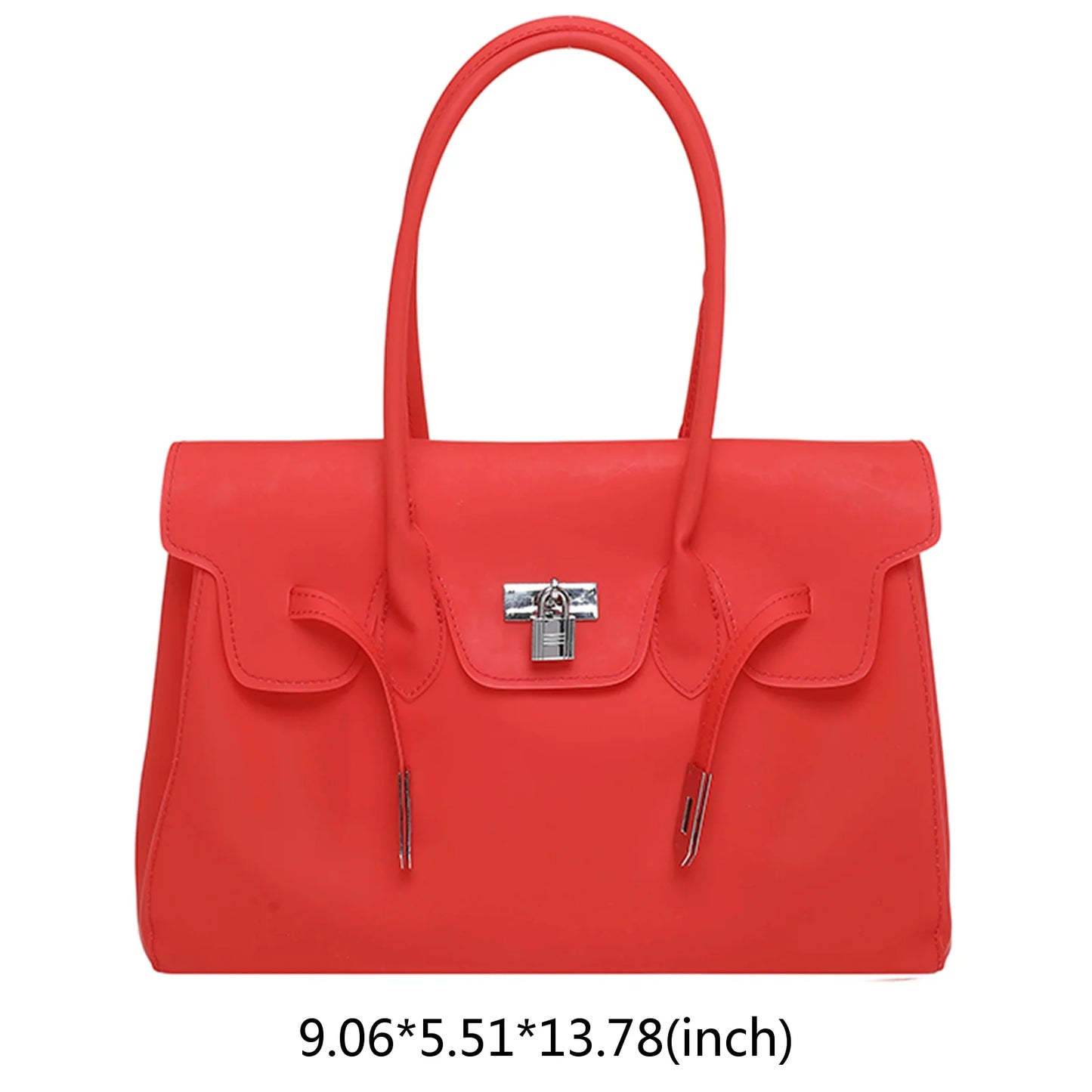 Y2K Transparent PVC Jelly Shoulder Bag – Candy Color Tote