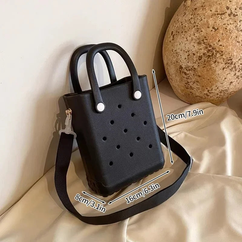 EVA Beach Tote Bag Waterproof Summer Travel Shoulder Handbags Fashion Beach Tote Bags Shopping Storage Basket Picnic Baskets