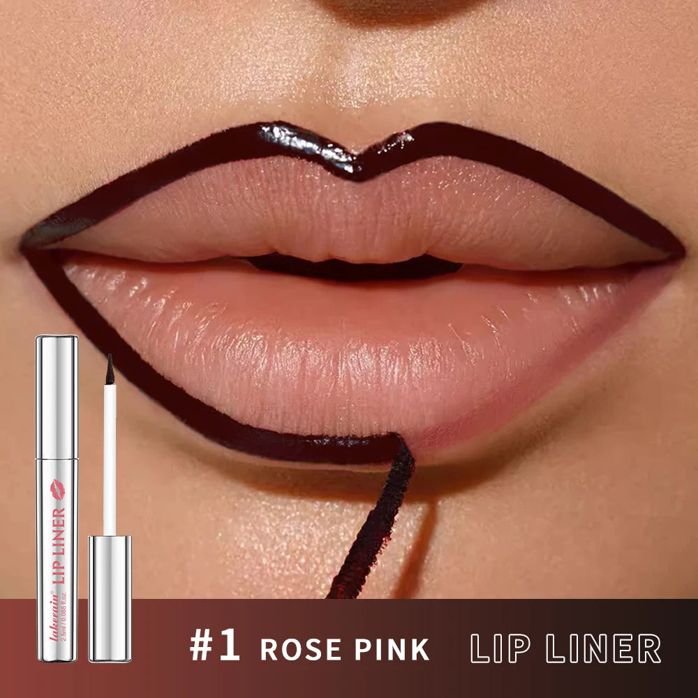 Magic Peel Off Lip Cosmetic Matte Lip Liner Pencil Long Lasting Waterproof Smudge Proof Transfer Proof Peel Off Lip Stain Tattoo