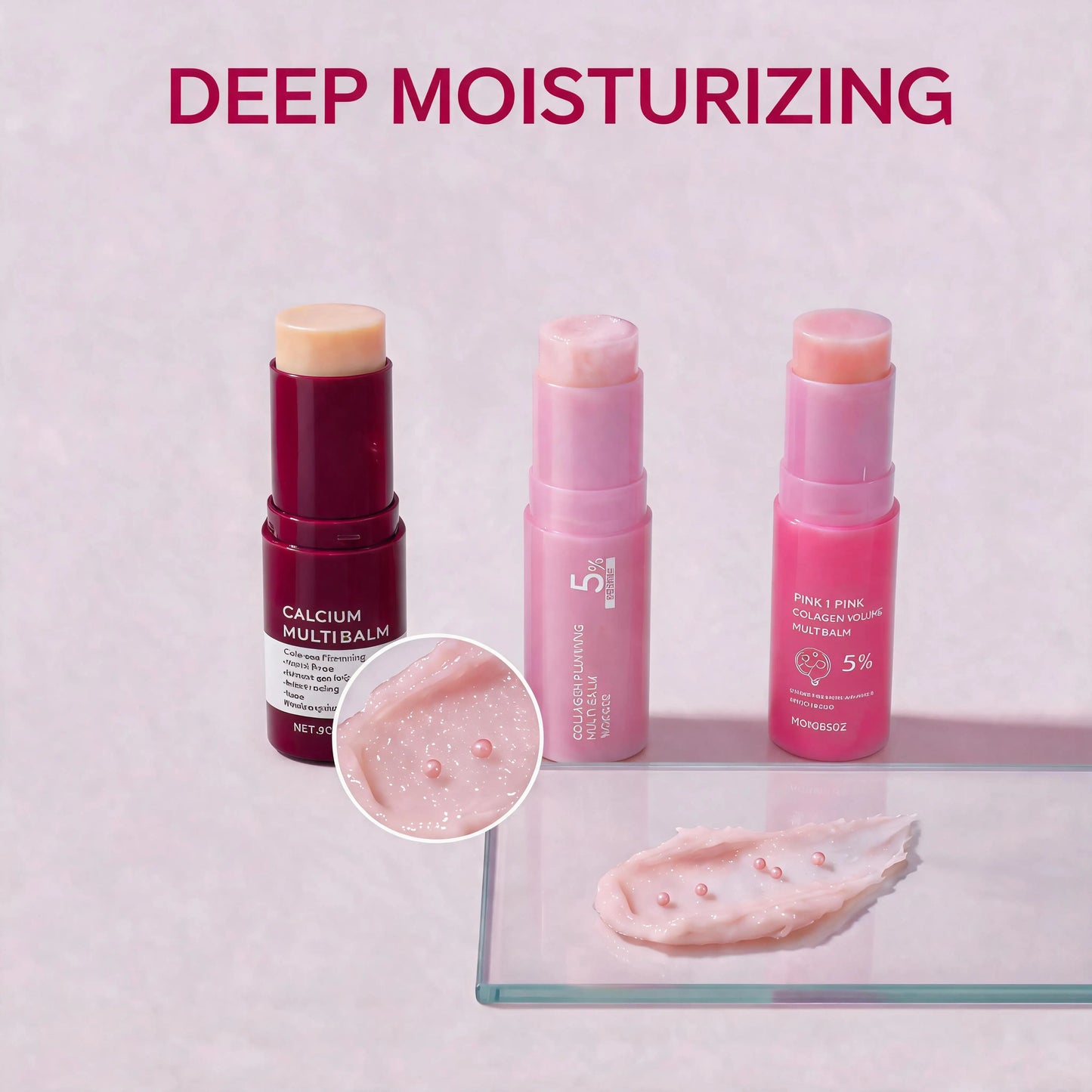 Moisturizing Balm Stick Hydrating Smoothing Nourishing Face Neck Care Silky Lightweight Portable Skincare