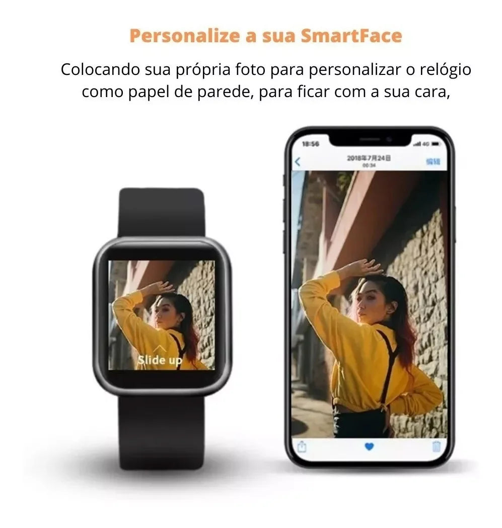 D20 Smart Watch – Fitness Tracker & Heart Rate Monitor