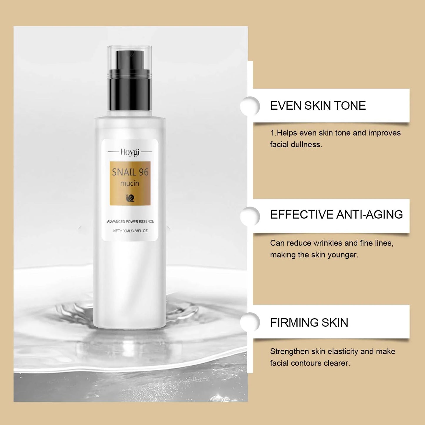 Hoygi Snail 96 Mucin Power Essence 100ml